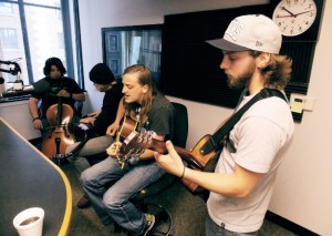 In The Studio: Devin & The Dead Frets on Local Spins Live. (Photo/Anna Sinkevics)