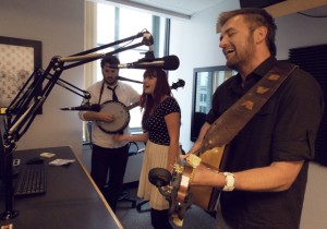 Vibrant Trio: Vander Ark with Channing & Quinn on Local Spins Live. 