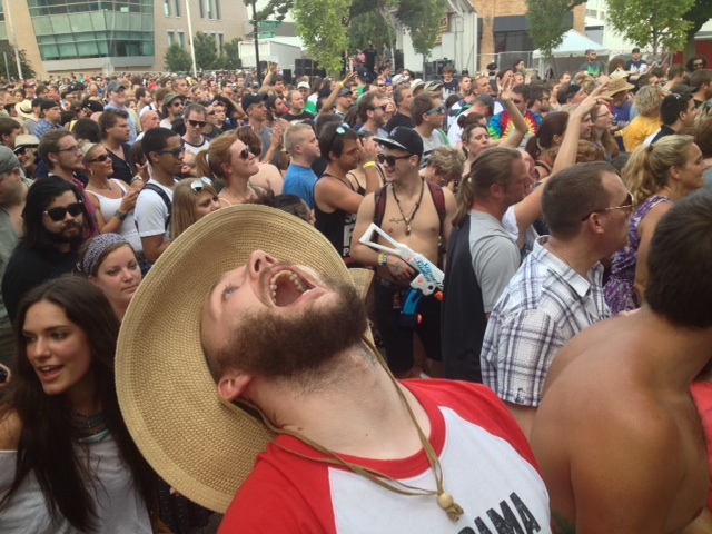 Founders Fest Frolicking: Thousands jammed the streets around Founders Brewing on Saturday for the celebration of beer and music, nine bands worth. (Photo/Local Spins)