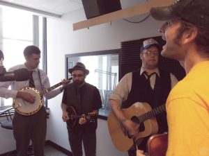 On the Air: Kent County String Band on Local Spins Live. (Photo/Anna Sink)