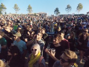 Devoted Fans: The audience was small but inspired.