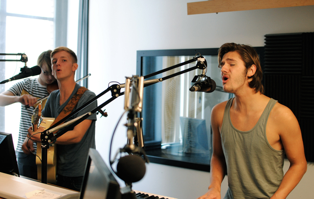 Spirited Folk: Bennett in the studio. (Photo/Anna Sink)