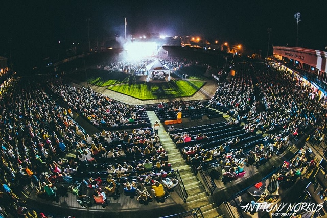 Rock the Rapids Throngs: A big crowd greeted Daughtry on Wednesday night at Fifth Third Ballpark. (Photo/Anthony Norkus Photography)