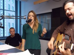 Soulful Vocals: Hannah Rose Graves in the WJRW studios. (Photo/Anna Sink)