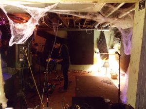 Kellen & Me in the basement at The House of Pancakes (Photo/Local Spins)