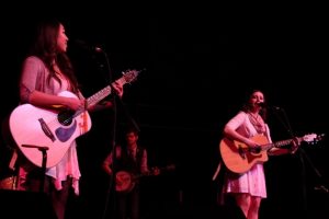 Emilee Petersmark and Kate Pillsbury during their opening set on Saturday night. (Photo/Anna Sink)