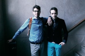 Ribbons of Song: Ben Scott-Brandt and his brother, Jonathan. (Photo/Anna Sink)