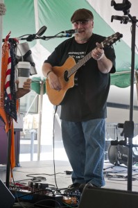 Ned Rouse performed on Festival's Fountain Stage on Saturday. (Photo/Tori Thomas)