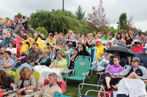 From Umbrellas to Sunshine: The capacity crowd for Legend. (Photo/Anna Sink)
