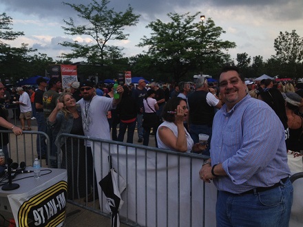 Cumulus Crew: Michelle McKormick, Dave Jaconette and the rest of the Cumulus Media crew were "ecstatic." (Photo/John Sinkevics)