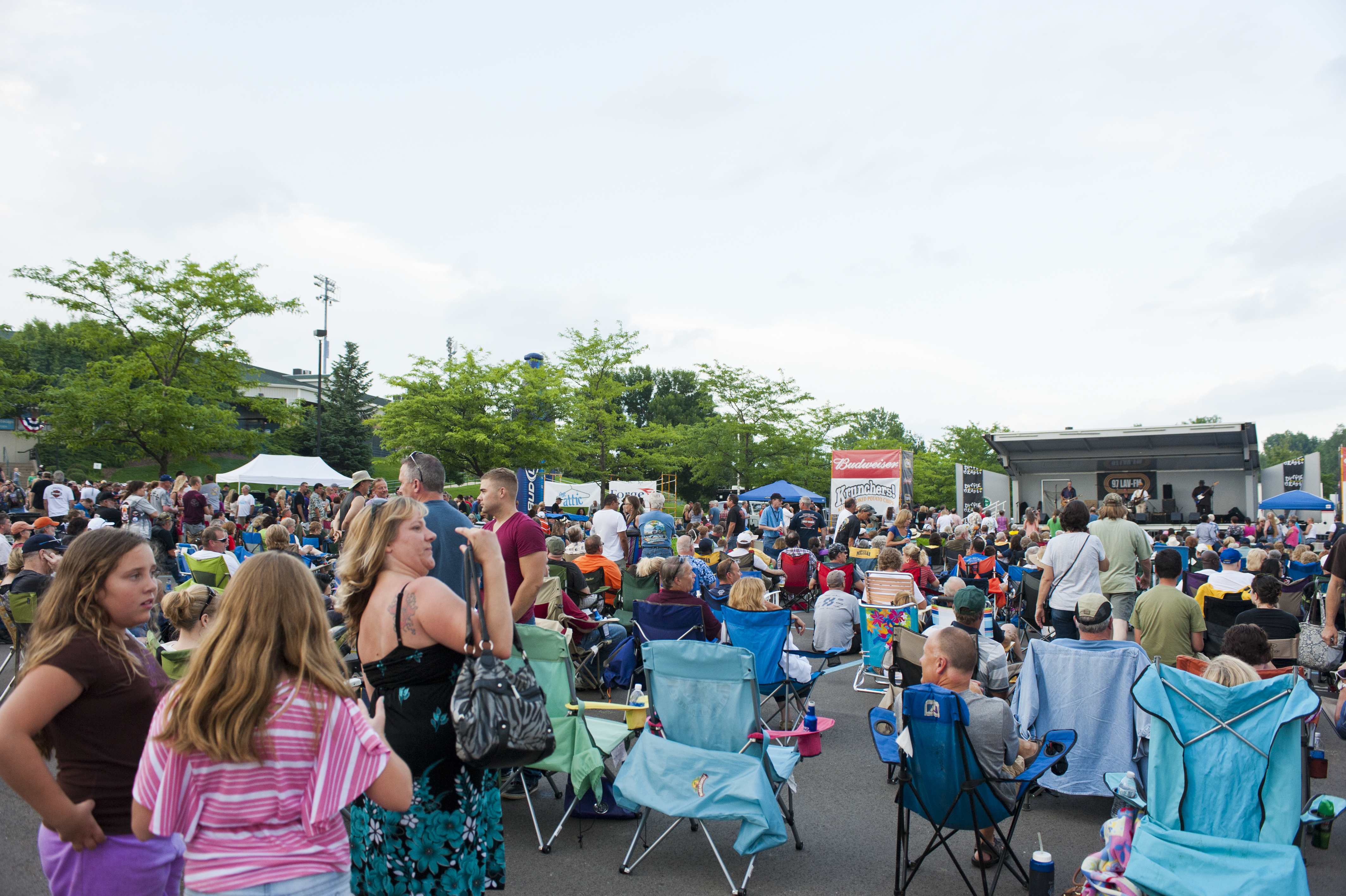 If You Move It, They Will Come: Blues on the Mall devotees packed the parking lot at Fifth Third Ballpark on Wednesday. (Photo/Tori Thomas)