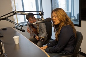 Da Silva and Alger on Local Spins Live. (Photo/Tori Thomas)