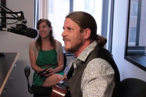 Eller in the radio studio. (Photo/Anna Sink)