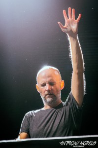 Moby was one of the last acts to perform, taking the Tripolee Stage after midnight Sunday. (Photo/Anthony Norkus)