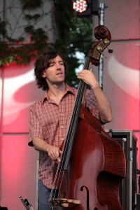 Bass Man: Andrew Altman of Railroad Earth. (Photo/Anna Sink)