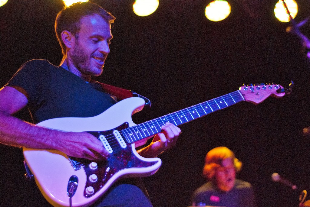 Untethering "Stray Animals": Brent Shirey of Valentiger at the band's recent CD-release show. (Photo/Tori Thomas)