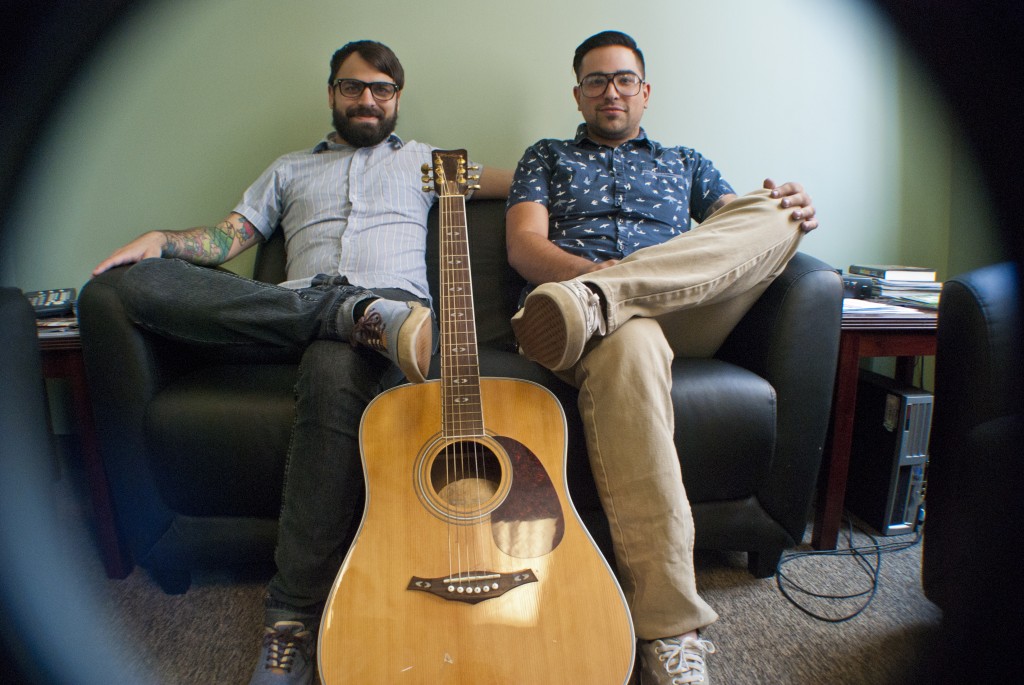 Finding a Home: Matt Messore, left, and Mike Poshedly of the dreamy-sounding Cave Needles. (Photo/Tori Thomas)