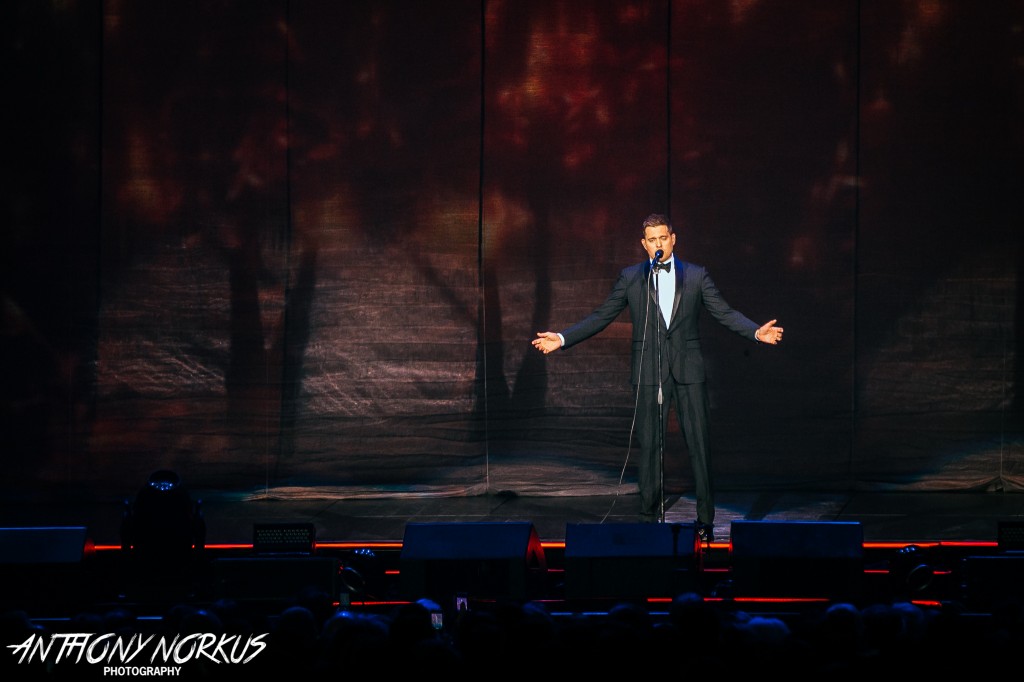 Being Loved: Fans showered Michael Buble with affection at Van Andel Arena on Friday night. (Photo/Anthony Norkus)