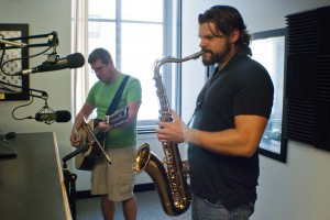 Frisinger and Wiser on Local Spins Live. (Photo/Tori Thomas)