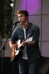 Hometown Boy: Jake Vroon opened the evening.