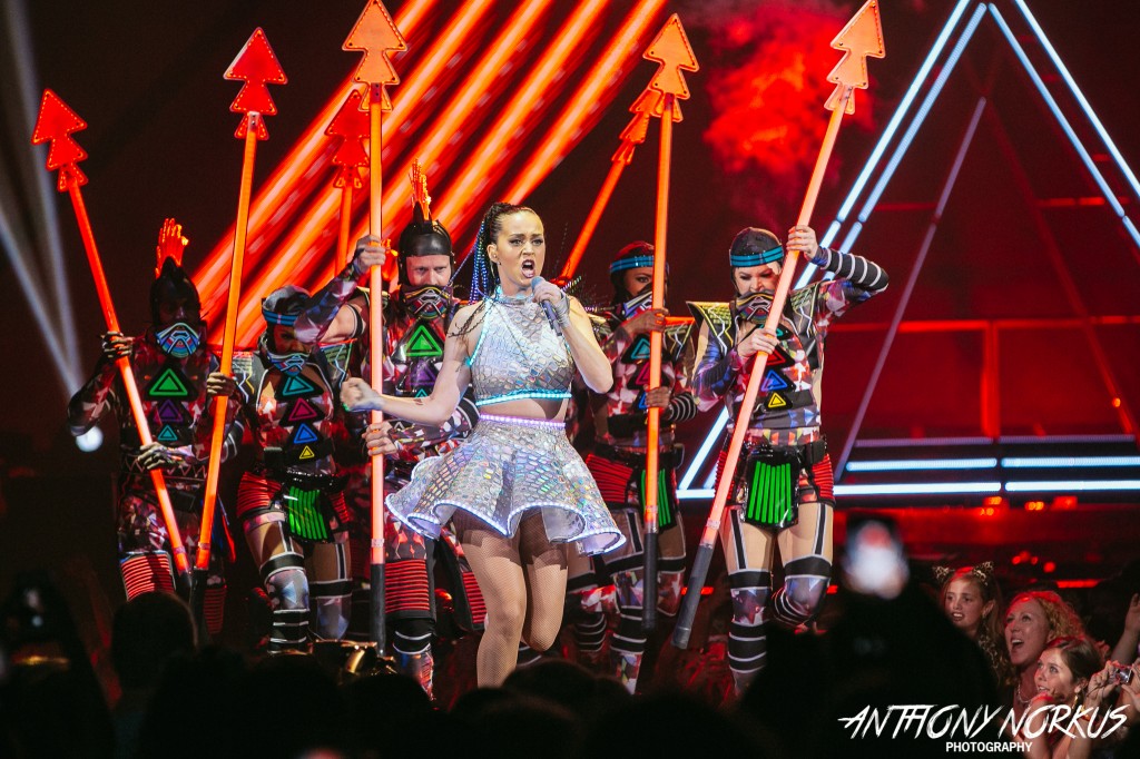 Prismatic Pop: Katy Perry brought her world tour to Van Andel Arena on Sunday. (Photo/Anthony Norkus)