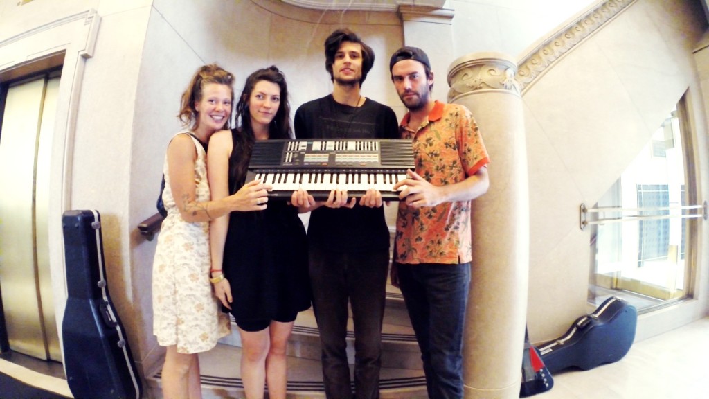 Family Bonds: Members of The Soil and The Sun, from left, Joanna Perry, Ashley McGrath, Alex McGrath, Kellen Kerwin. (Photo/Paul Sinkevics)