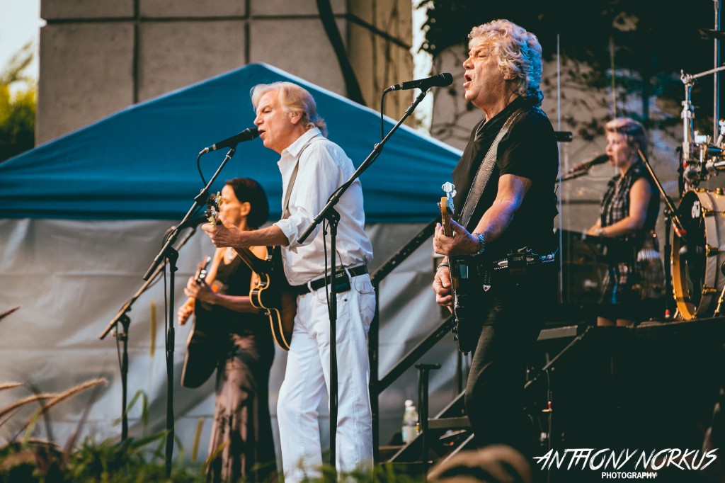 English Invasion: Justin Hayward, center, and John Lodge, right, led The Moody Blues in their Meijer Gardens debut. (Photo/Anthony Norkus) 