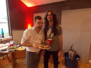 Pop Preview: Dan Hurst and Matt Forbush at the listening party. (Photo/John Sinkevics)