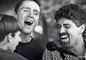 Longtime Wheatie Mark Schrock with his sons Andrew and Jasen at Wheatland.