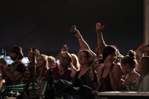 Ebullient Fans: The Centennial Stage drew thousands of them. (Photo/Anna Sink)