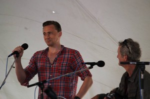 Actor Tom Hiddleston and Rodney Crowell at Wheatland. (Photo/Matt Jarrells)