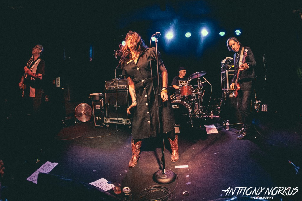 A Punk X-perience: Exene Cervenka and John Doe led X's charge on Monday. (Photo/Anthony Norkus)