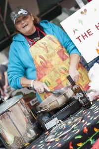 Chili Power: The chili was simmering outside the Cottage Bar on Saturday. (Photo/Tori Thomas)