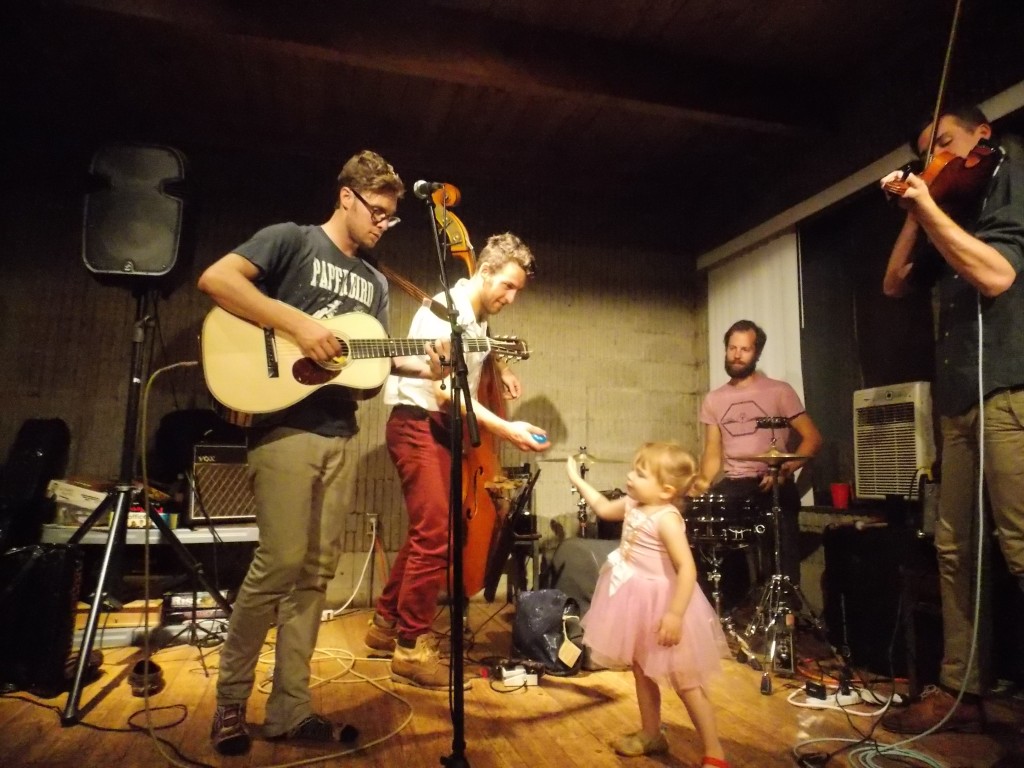 Ulvang's Youngest Fan: The band entertained young and old on Monday.