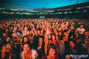 Filling It Up: 9,000 strong cheered the Goo Goo Dolls, Daughtry and Plain White T's at Fifth Third Ballpark in August. (Photo/Anthony Norkus)