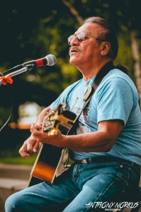 ArtPrize Entrant: Rene Meave performed at Rosa Parks Circle. (Photo/Anthony Norkus)