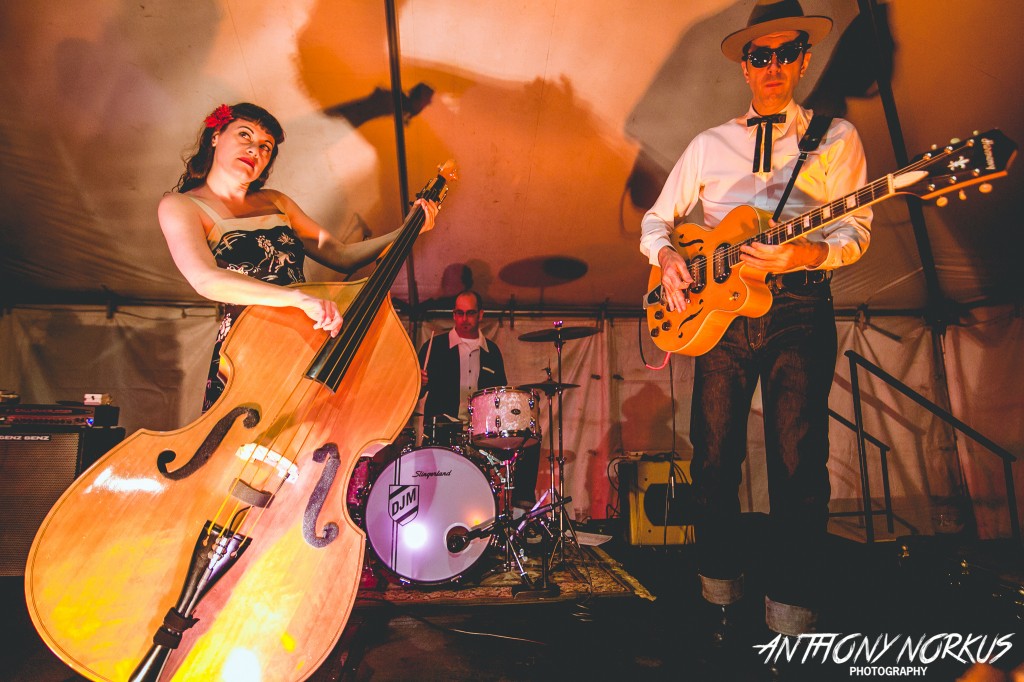 Beer Tent Rockabilly: Delilah DeWylde & The Lost Boys played Rockford Brewing's beer tent at the Rockford Harvest Festival. (Photo/Anthony Norkus)