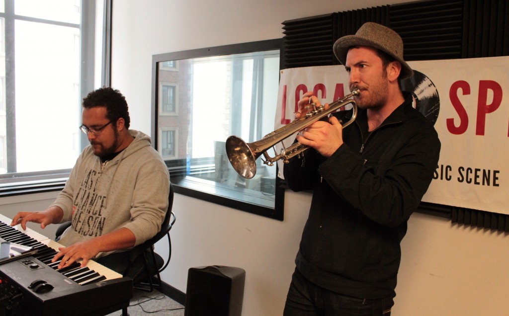 Finding Their Voices: Brad Fritcher and Dutcher Snedeker on Local Spins Live. (Photo/Anna Sink)