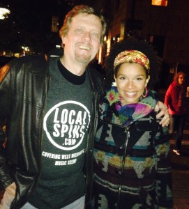 Two-Time Winner: An ebullient Molly Bouwsma-Schultz, right, after the announcement on Friday. 