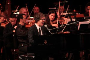 Rare Combo: Ben Folds electrified the DeVos Performance Hall crowd ... and the Grand Rapids Symphony. (Photo/Anna Sink)