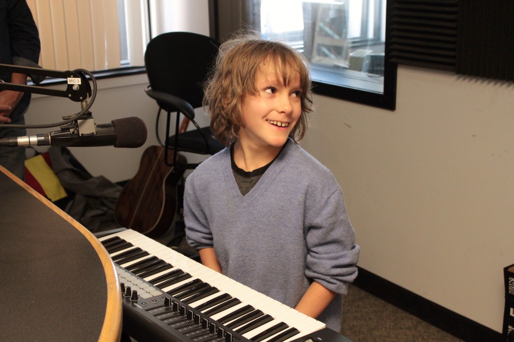 Really Fun: Milo in the WJRW studios. (Photo/Anna Sink)