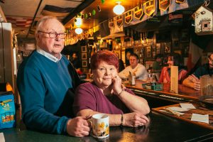 End of an Era: Terry and Mary Ann Reagan in Fenian's. (Photo/Anthony Norkus)