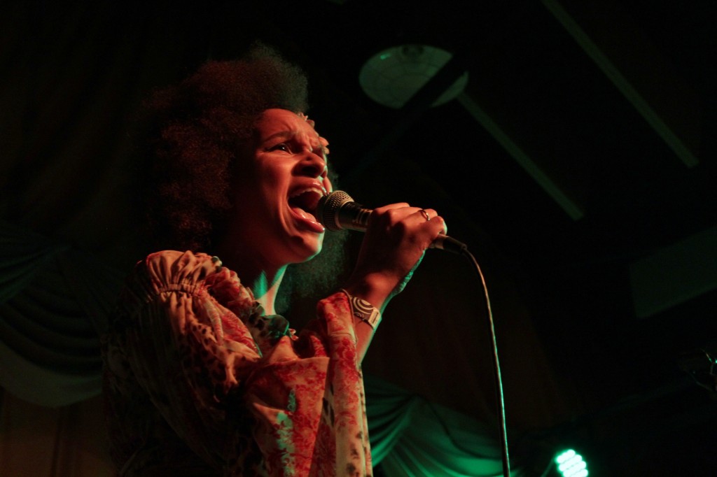 Vox Verve: Molly Bouwsma Schultz of Vox Vidorra owned the stage at Founders Brewing on Saturday night. (Photo/Anna Sink)