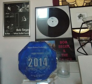 Kudos: Some of Robins' awards and memorabilia. (Photo/Local Spins)