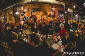 Yule Sellout: The Lazy Blue Tunas Christmas show at One Trick Pony. (Photo/Anthony Norkus)