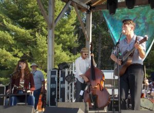 Winslow King with Esther Rose at Hoxeyville. (Photo/Anna Sink)