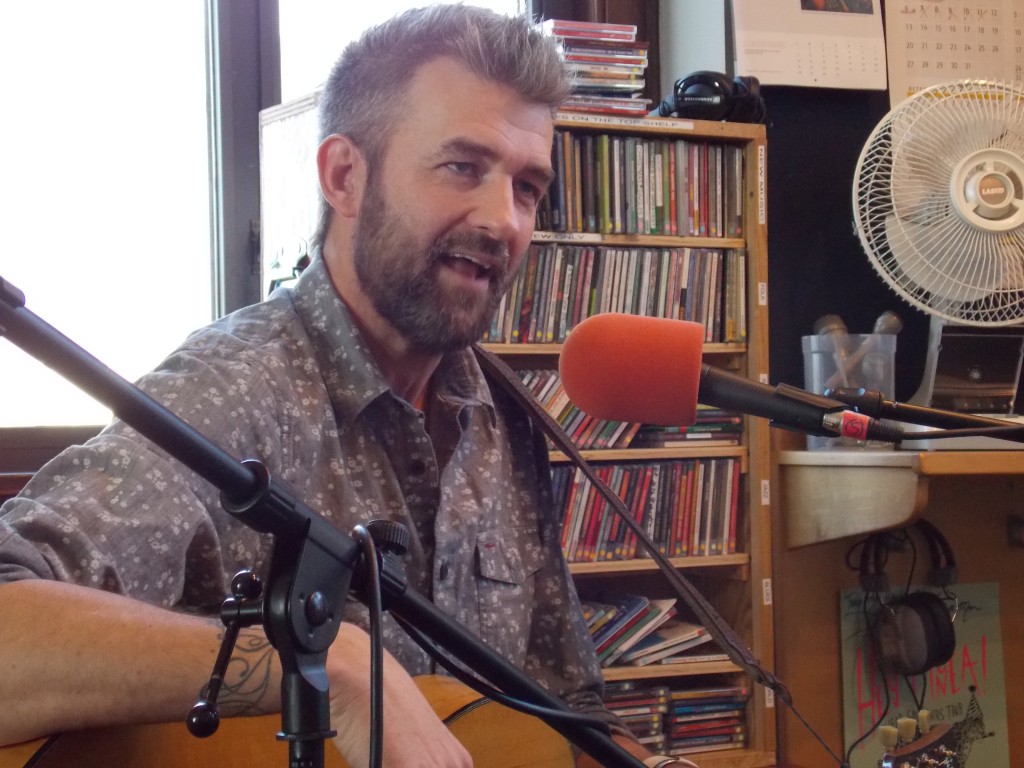 In the Groove: Brian Vander Ark of The Verve Pipe for Local Spins on WYCE. (Photo/Paul Sinkevics)