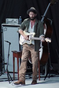 Justified Tantrum: LaMontagne on stage at Meijer Gardens. (Photo/Anna Sink)