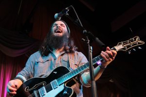 Earthwork Fellowship: Seth Bernard led the night of collaboration at Founders. (Photo/Anna Sink)