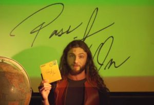 Pass It On: Nick Hosford in a video promoting the EP giveaway. 